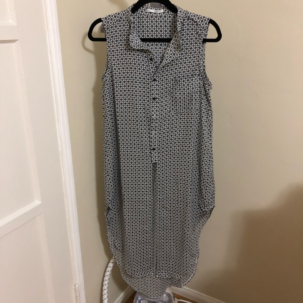 EUC Grifflin Patterned Black and White Long Tunic